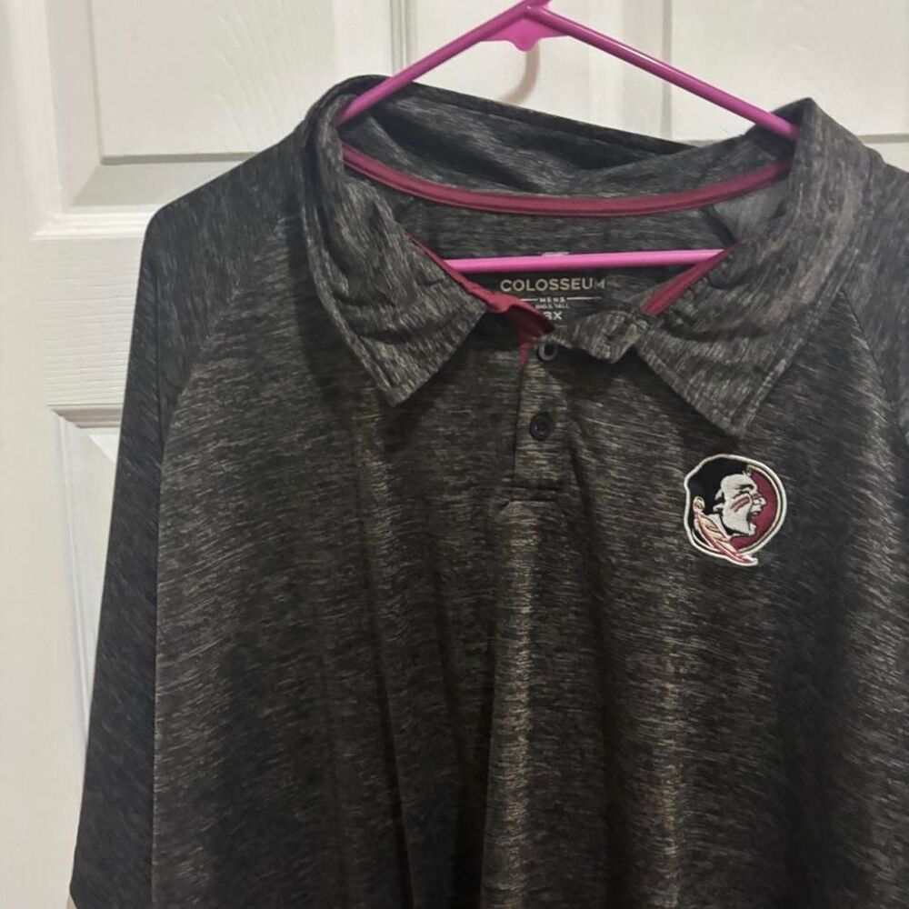 Gildan Men's Grey and Black Polo-shirts